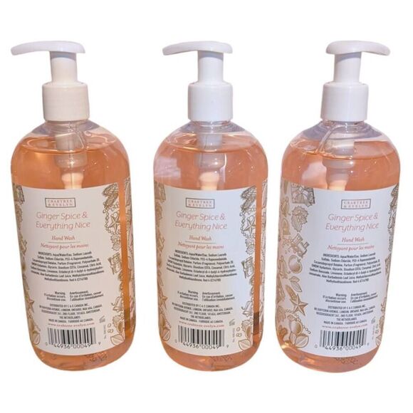 Crabtree & Evelyn Ginger Spice and Everything Nice Hand Wash 16.9 fl oz Lot of 3 - Picture 2 of 4